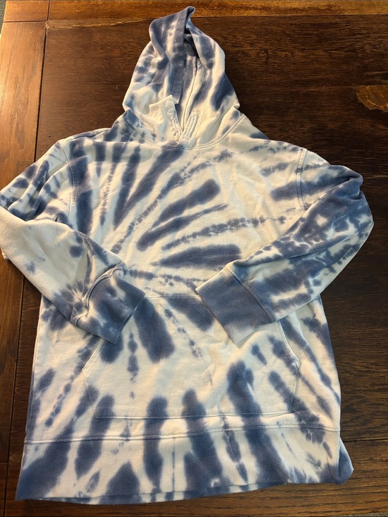 wonder nation Other - wonder nation Blue and White Tie-Dye Hooded Sweatshirt